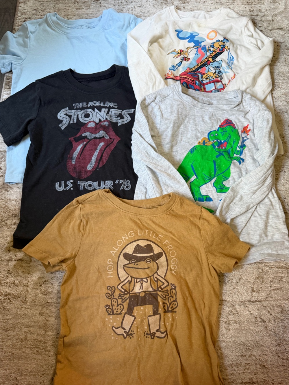 5T boys lot of 5 shirts - old navy cat and jack